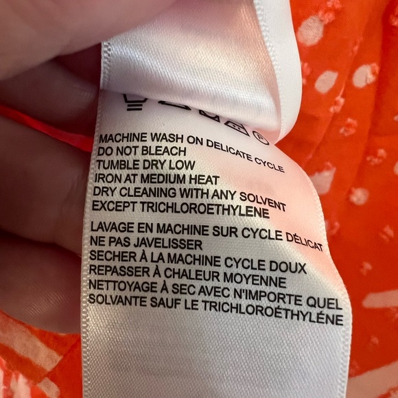 FARM Rio Orange Toucan Floral Pullover Embroidered Blouse – Size Large - Picture 10 of 15